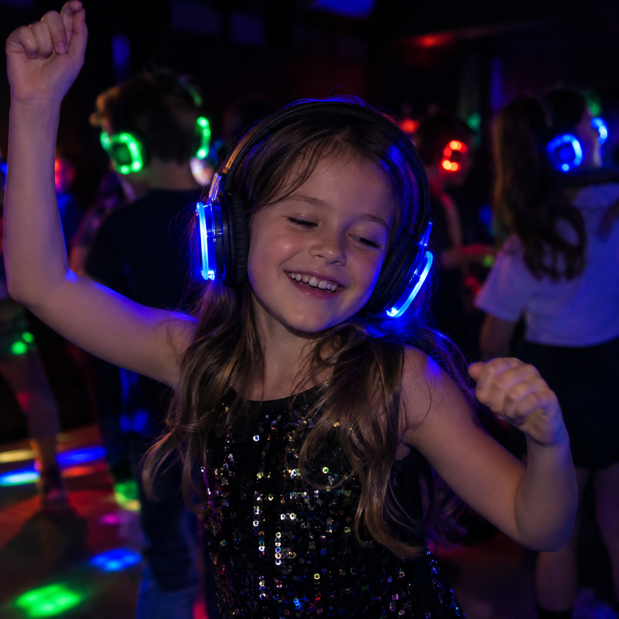 Joyful Neon Silent Disco Dance